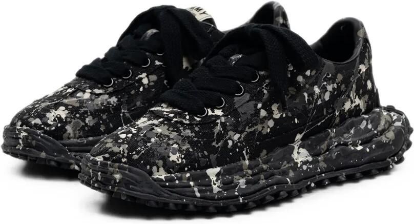 Maison MIHARA YASUHIRO "Larry"OG low-top sneakers met verfcanvas Zwart - Foto 3