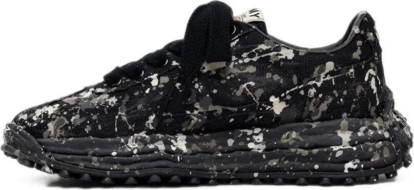 Maison MIHARA YASUHIRO "Larry"OG low-top sneakers met verfcanvas Zwart - Foto 5