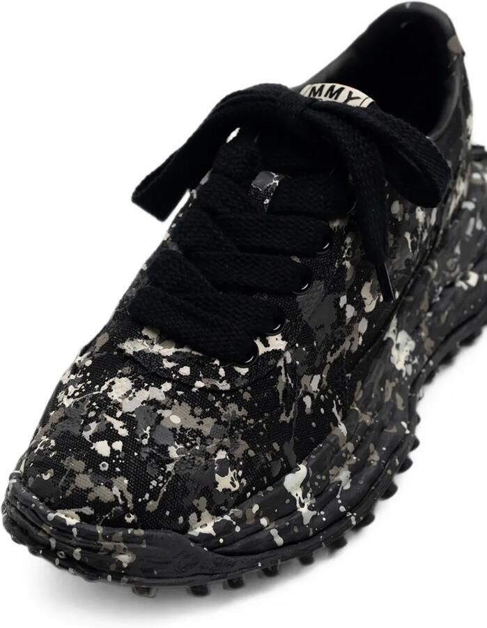 Maison MIHARA YASUHIRO "Larry"OG low-top sneakers met verfcanvas Zwart - Foto 2
