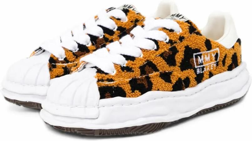 Maison MIHARA YASUHIRO leopard-print shell-toe sneakers Bruin