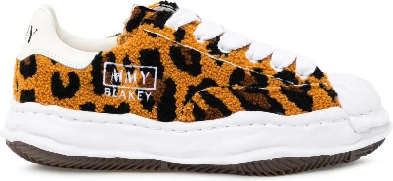Maison MIHARA YASUHIRO leopard-print shell-toe sneakers Bruin - Foto 3
