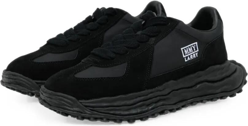 Maison MIHARA YASUHIRO Leren sneakers met vlakken Zwart - Foto 3