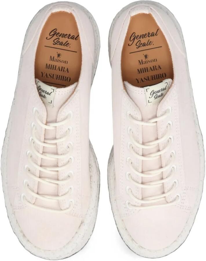 Maison MIHARA YASUHIRO Mark suede monkey shoes Beige - Foto 2
