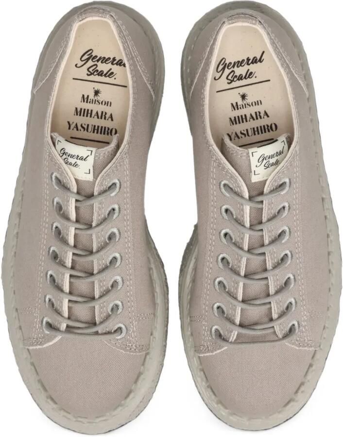 Maison MIHARA YASUHIRO "Mark"canvas monkey shoes Beige - Foto 2