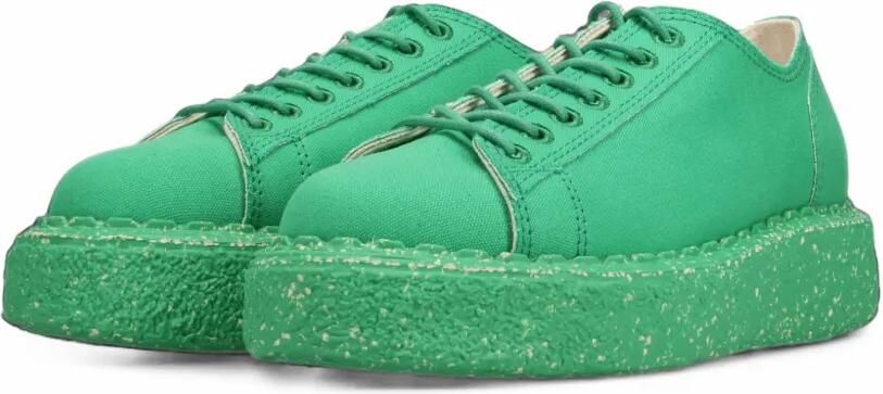 Maison MIHARA YASUHIRO "Mark"canvas monkey shoes Groen - Foto 4
