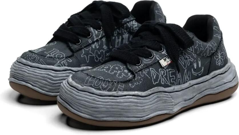 Maison MIHARA YASUHIRO Oliver OG chunky sneakers met graffiti-print Zwart - Foto 2