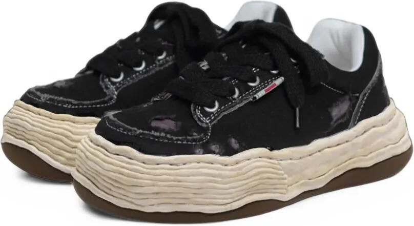 Maison MIHARA YASUHIRO Oliver sneakers met scheuren Zwart - Foto 2