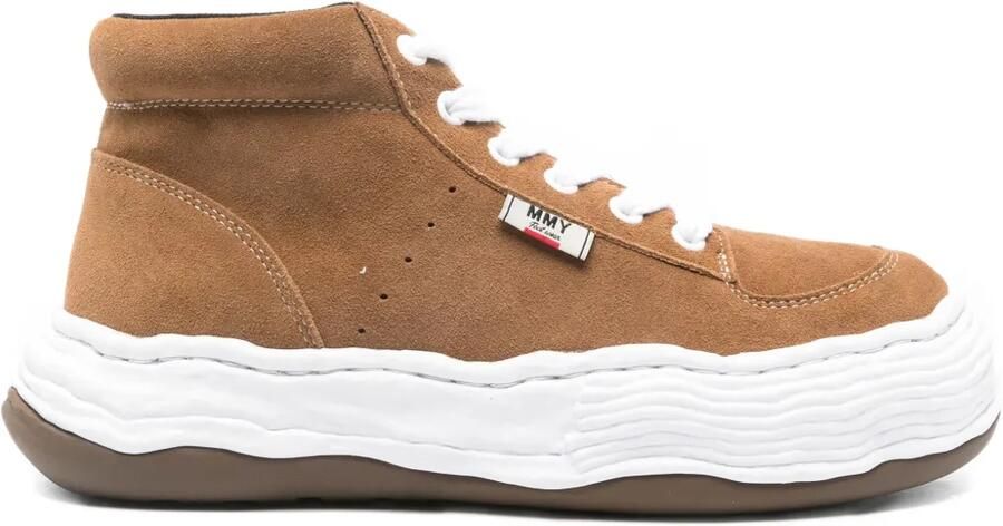Maison MIHARA YASUHIRO Oliver suède high-top sneakers Bruin
