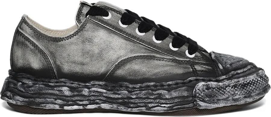 Maison MIHARA YASUHIRO Peterson 23 leren sneakers met vervaagd effect Zwart