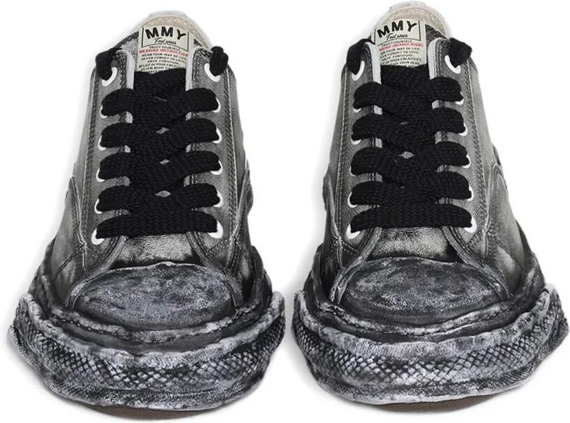 Maison MIHARA YASUHIRO Peterson 23 leren sneakers met vervaagd effect Zwart - Foto 4