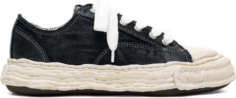 Maison MIHARA YASUHIRO Peterson 23 OG Sole low-top sneakers met geborsteld twill design Zwart