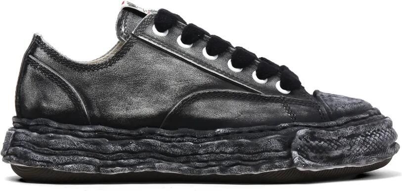 Maison MIHARA YASUHIRO Peterson 23 OG Sole sneakers met gerafeld effect Zwart
