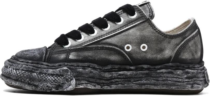 Maison MIHARA YASUHIRO Peterson 23 OG Sole sneakers met gerafeld effect Zwart - Foto 4