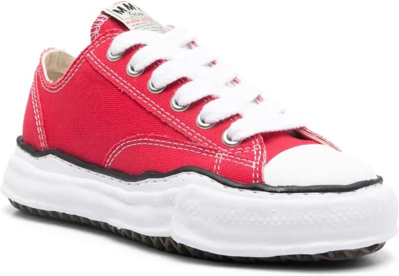 Maison MIHARA YASUHIRO "Peterson" OG canvas low-top sneakers Rood - Foto 3