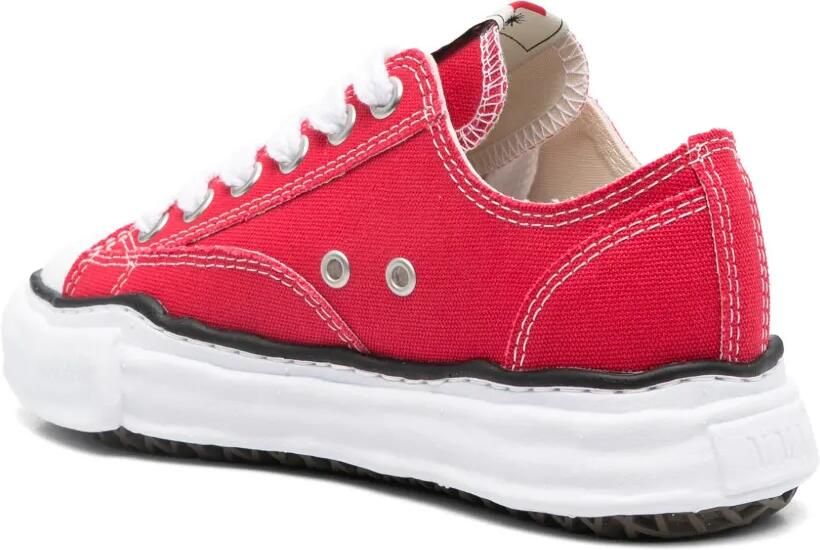 Maison MIHARA YASUHIRO "Peterson" OG canvas low-top sneakers Rood - Foto 2