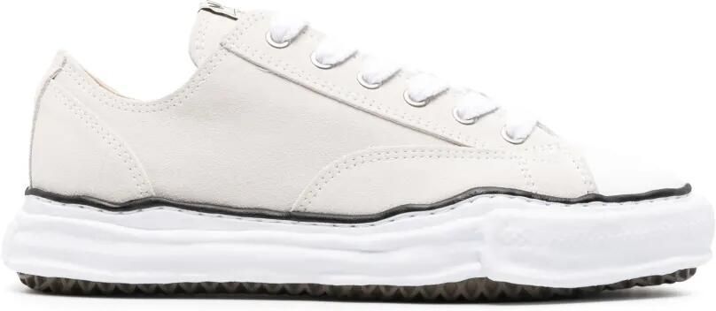 Maison MIHARA YASUHIRO Peterson OG sole suede low-top sneakers Wit - Foto 4