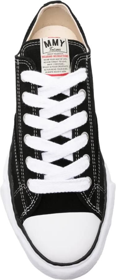 Maison MIHARA YASUHIRO Peterson OG sole suede low-top sneakers Zwart - Foto 4