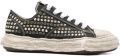Maison MIHARA YASUHIRO "PETERSON23" canvas low-top sneakers met studs Zwart - Zwart