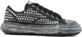 Maison MIHARA YASUHIRO "PETERSON23" canvas low-top sneakers met studs Zwart - Zwart