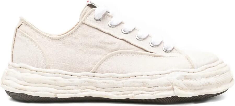 Maison MIHARA YASUHIRO Peterson23 gerafelde sneakers Beige