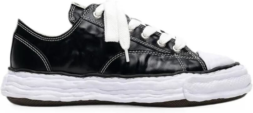 Maison MIHARA YASUHIRO Peterson23 OG low-top sneakers met gekreukte leren zool Zwart