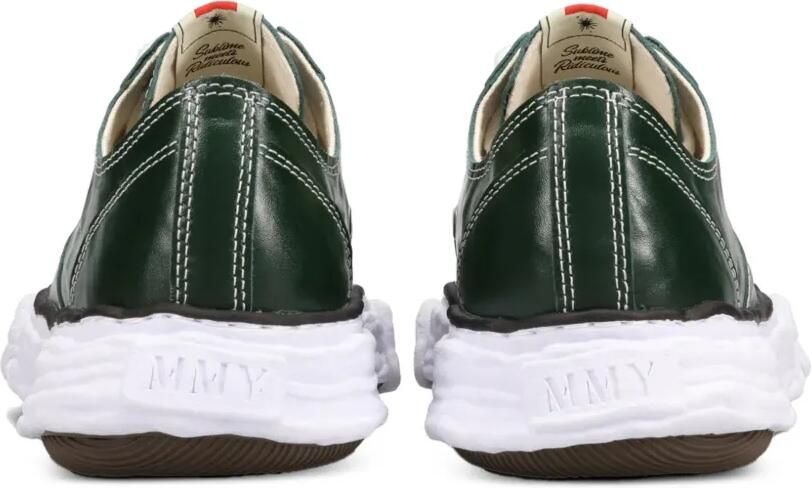 Maison MIHARA YASUHIRO Peterson23 OG low-top sneakers met gekreukte leren zool Groen - Foto 3