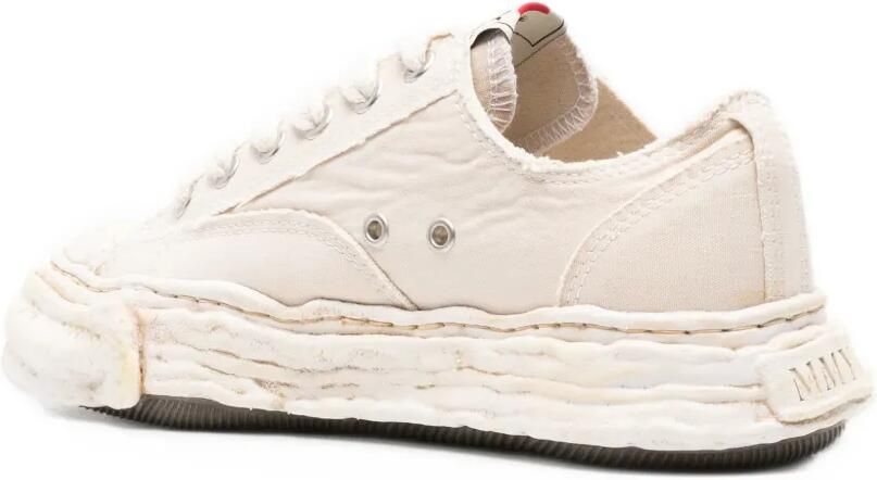 Maison MIHARA YASUHIRO Peterson23 OG sole bleached canvas low-top sneakers Beige