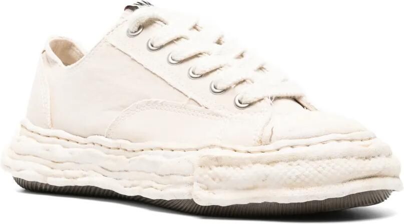 Maison MIHARA YASUHIRO Peterson23 OG sole bleached canvas low-top sneakers Beige - Foto 2