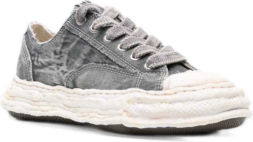 Maison MIHARA YASUHIRO Peterson23 OG sole bleached canvas low-top sneakers Grijs - Foto 2