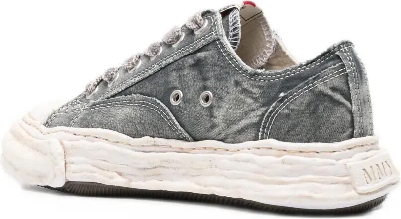 Maison MIHARA YASUHIRO Peterson23 OG sole bleached canvas low-top sneakers Grijs - Foto 3