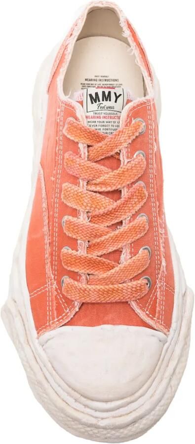 Maison MIHARA YASUHIRO Peterson23 OG sole bleached canvas low-top sneakers Oranje - Foto 2