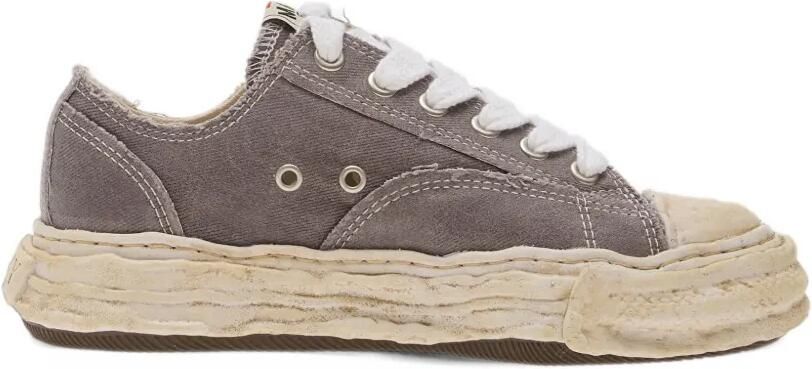 Maison MIHARA YASUHIRO "Peterson23" og sole brushed twill low-top sneakers Grijs