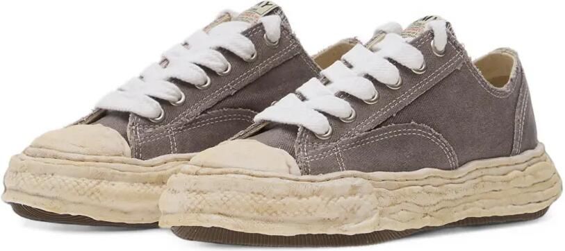 Maison MIHARA YASUHIRO "Peterson23" og sole brushed twill low-top sneakers Grijs - Foto 5