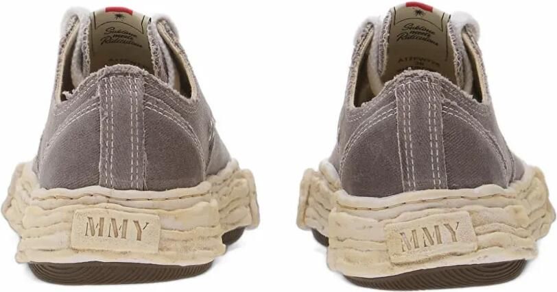 Maison MIHARA YASUHIRO "Peterson23" og sole brushed twill low-top sneakers Grijs - Foto 2