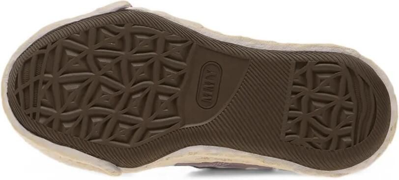 Maison MIHARA YASUHIRO "Peterson23" og sole brushed twill low-top sneakers Grijs - Foto 4