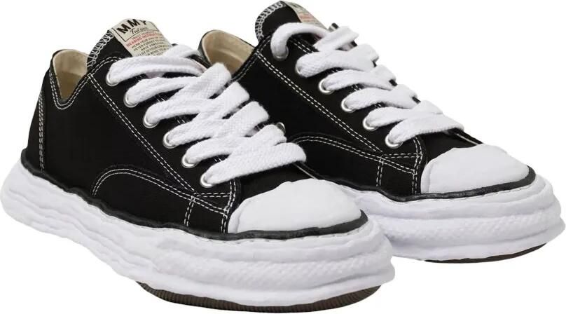 Maison MIHARA YASUHIRO "PETERSON23" OG Sole canvas low-top sneakers Zwart - Foto 4