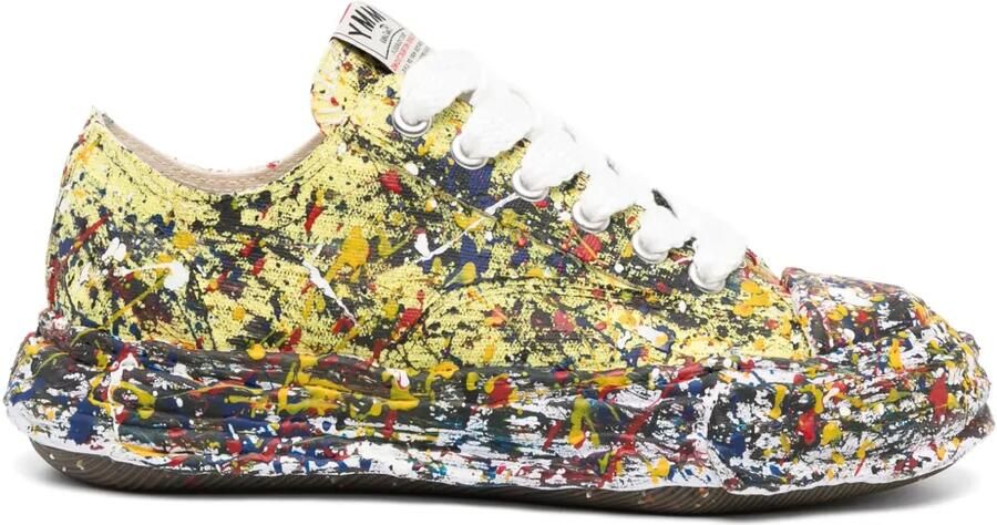 Maison MIHARA YASUHIRO Peterson23 sneakers met verfspetters Geel