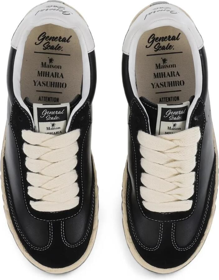 Maison MIHARA YASUHIRO Rhone leren sneakers Zwart - Foto 2