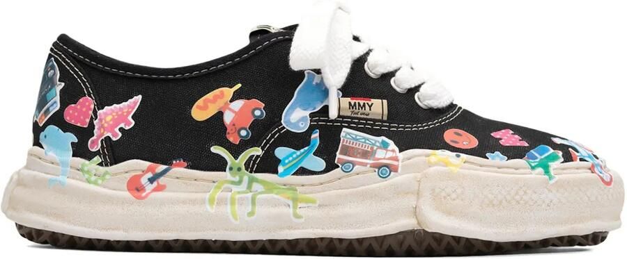 Maison MIHARA YASUHIRO Sneakers met chunky zool Zwart