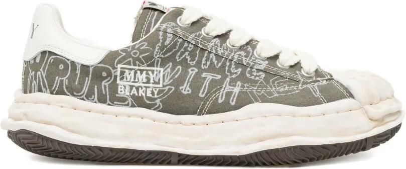 Maison MIHARA YASUHIRO Sneakers met print Groen