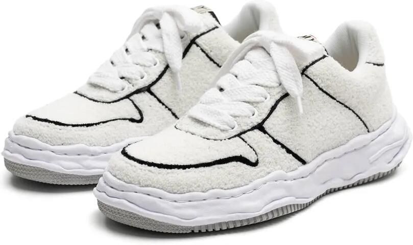 Maison MIHARA YASUHIRO Wayne bouclé gebreide sneakers met chunky zool Wit - Foto 2
