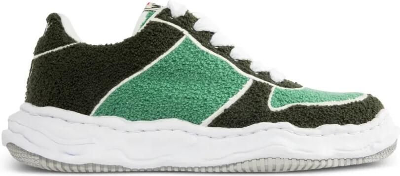 Maison MIHARA YASUHIRO Wayne bouclé sneakers Groen