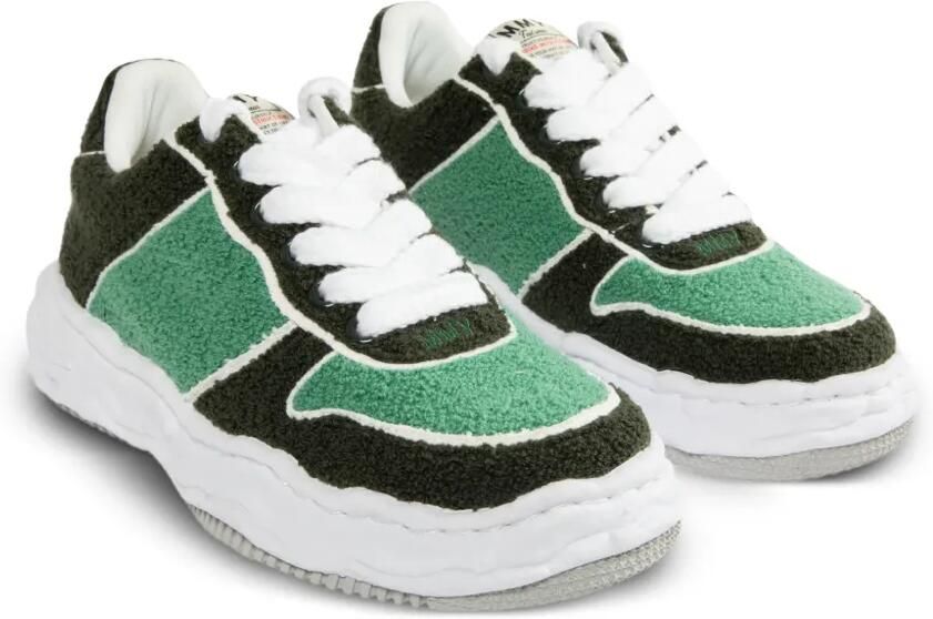Maison MIHARA YASUHIRO Wayne bouclé sneakers Groen - Foto 4