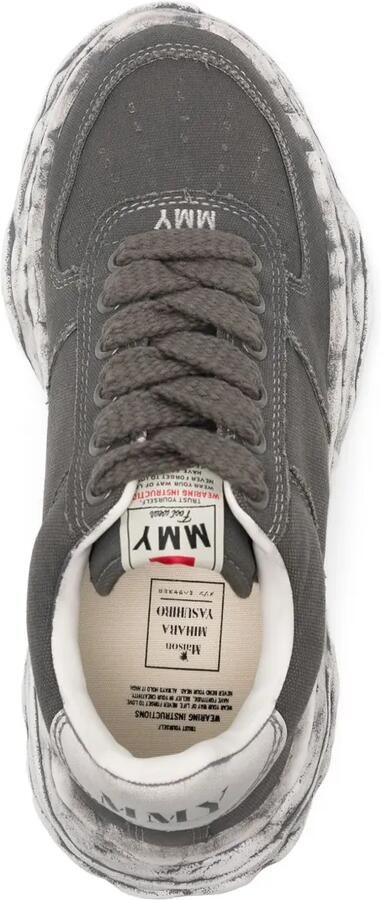 Maison MIHARA YASUHIRO Wayne canvas sneakers Grijs - Foto 4