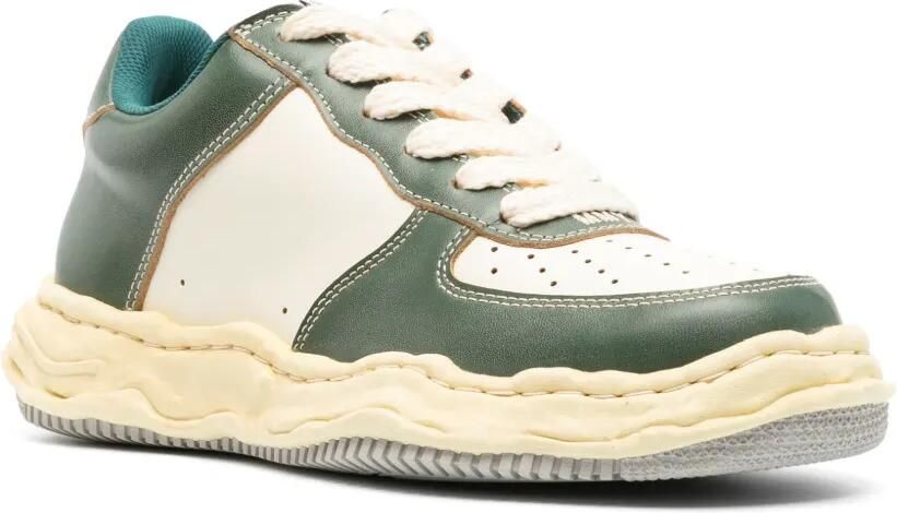 Maison MIHARA YASUHIRO Wayne leren sneakers Beige - Foto 3