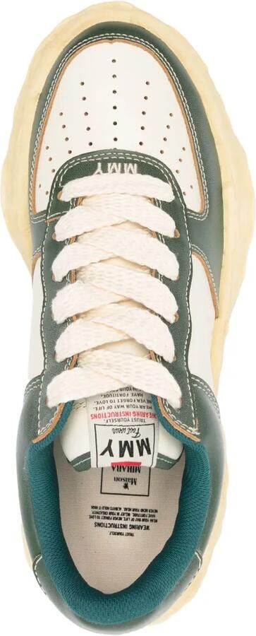 Maison MIHARA YASUHIRO Wayne leren sneakers Beige - Foto 4