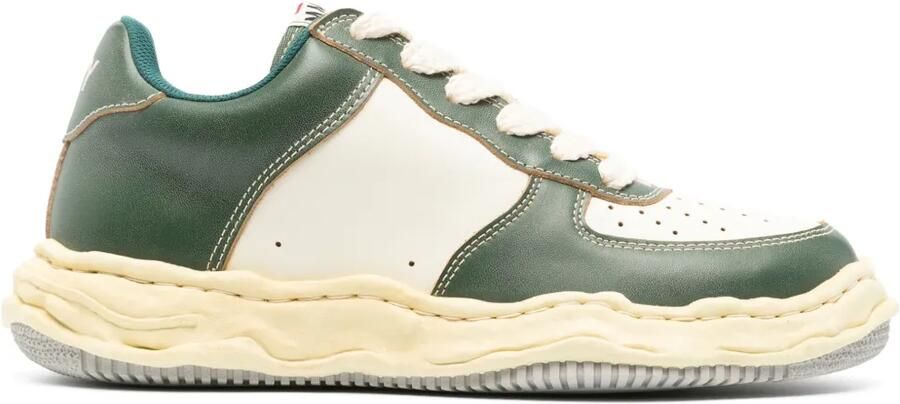 Maison MIHARA YASUHIRO Wayne leren sneakers Beige