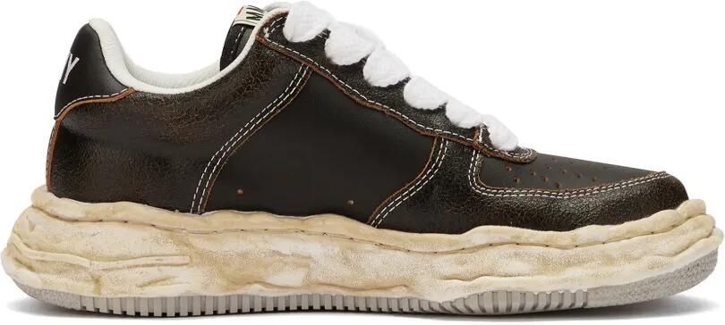 Maison MIHARA YASUHIRO Wayne leren sneakers Bruin