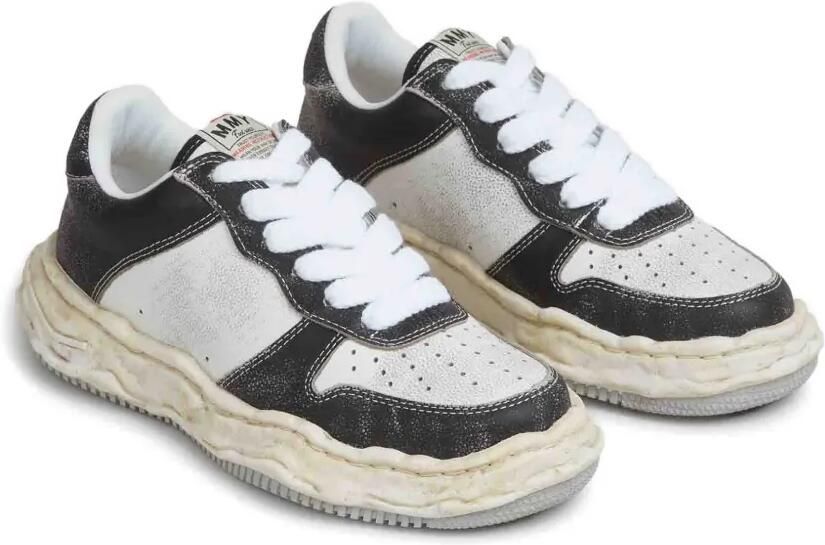 Maison MIHARA YASUHIRO Wayne OG sneakers met onregelmatige zool Zwart - Foto 4