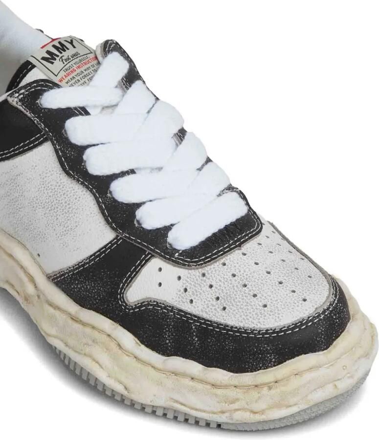 Maison MIHARA YASUHIRO Wayne OG sneakers met onregelmatige zool Zwart - Foto 2